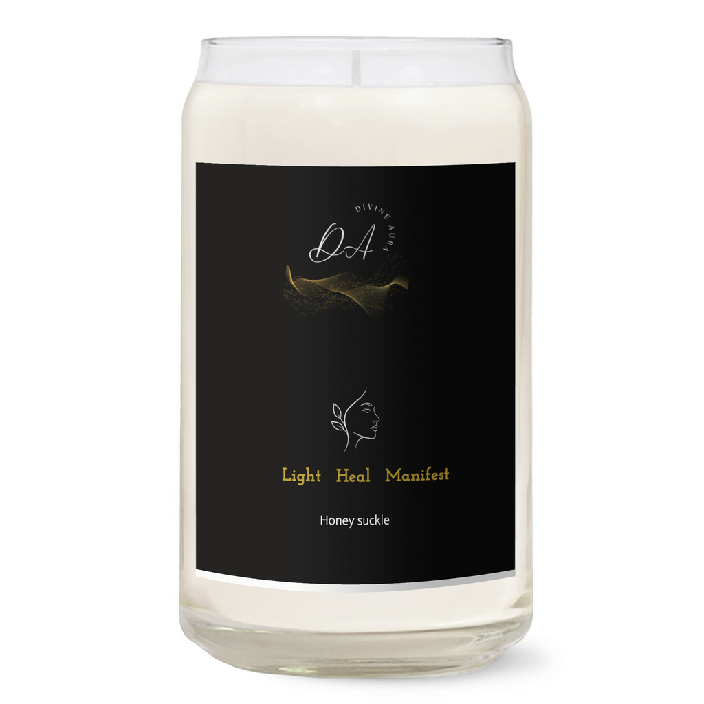 13.75oz Clear Jar Candle | 3"x3.75" White Label